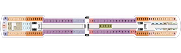 MS Noordam Deckplan 6