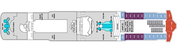 Norwegian Dawn Deckplan 12