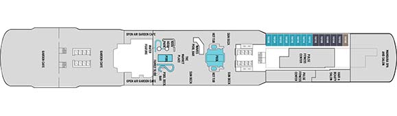 Norwegian Escape Deckplan 16