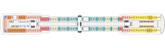 MS Oosterdam Deckplan 4