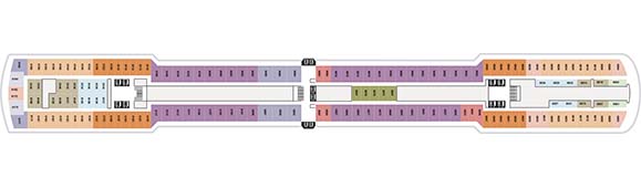 MS Oosterdam Deckplan 6