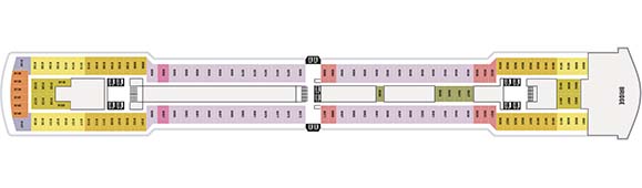 MS Oosterdam Deckplan 8