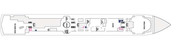 MS Rotterdam Deckplan 3