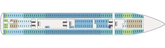 MS Volendam Deckplan 2