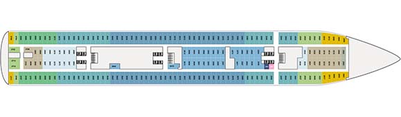 MS Zaandam Deckplan 2