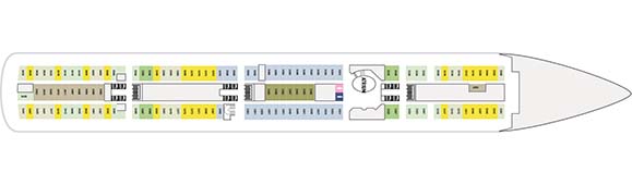 MS Zaandam Deckplan 3