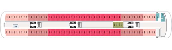 MS Zaandam Deckplan 6