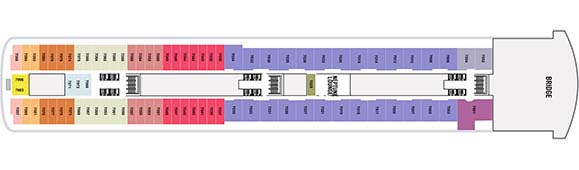 MS Zaandam Deckplan 7