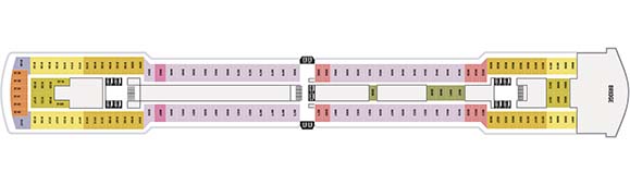 MS Zuiderdam Deckplan 8