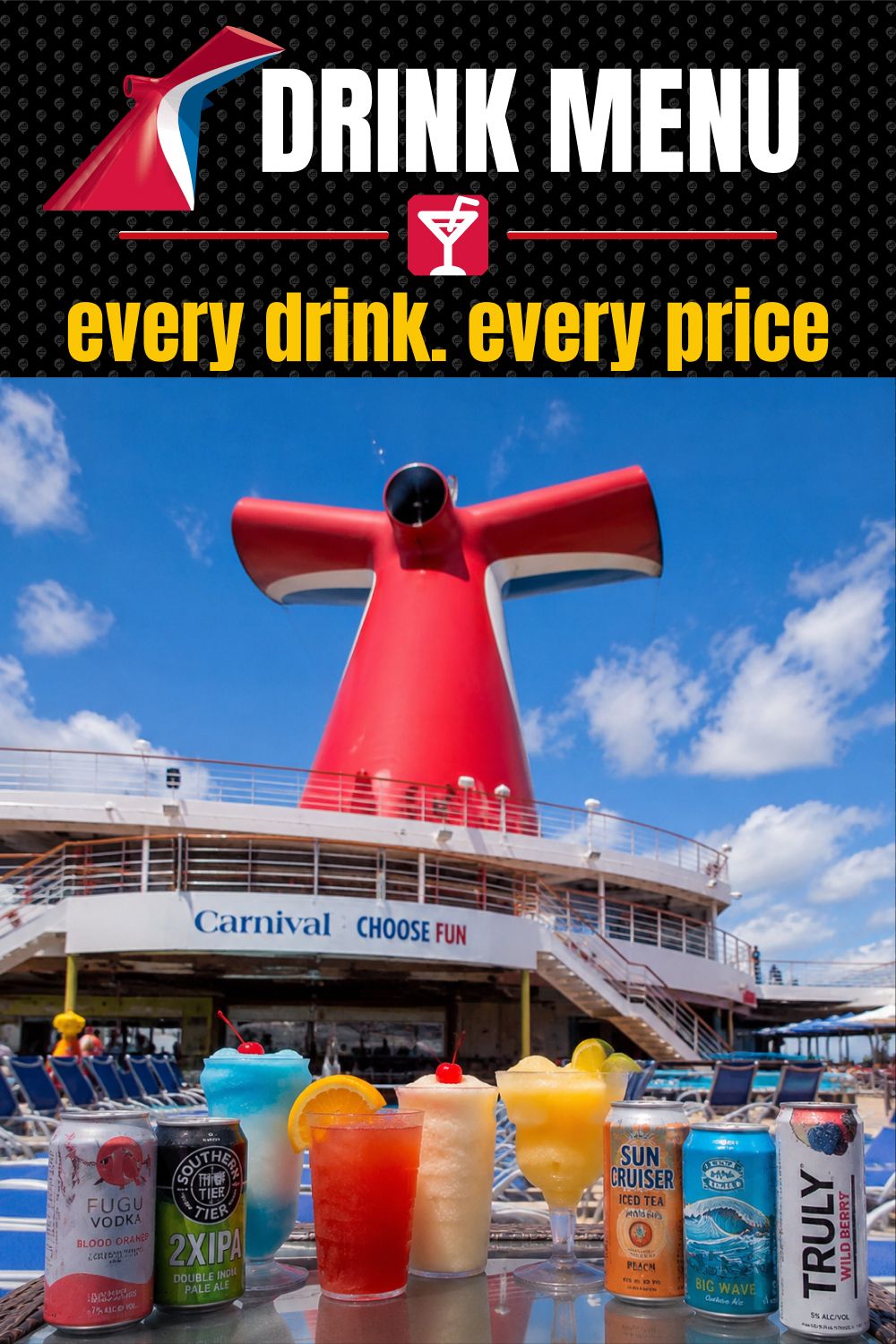 Carnival Drink Menu & Prices Carnival drink prices: every drink and what it costs