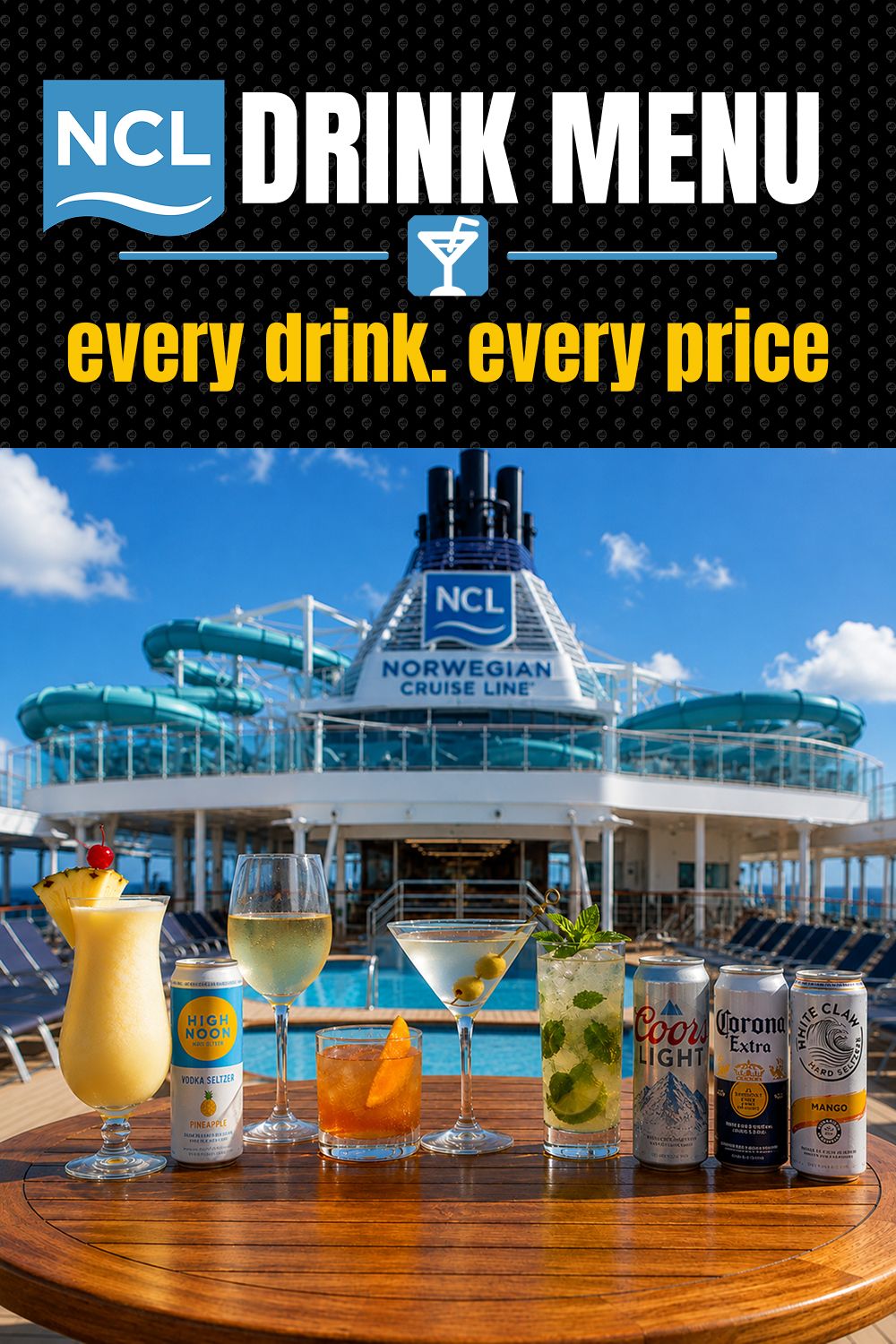 Norwegian drink prices: every drink and what it costs