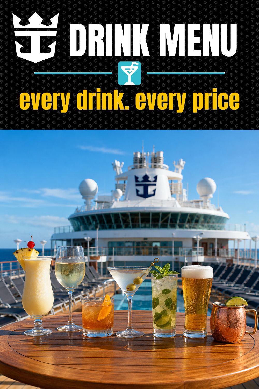 Royal Caribbean drink prices: every drink and what it costs