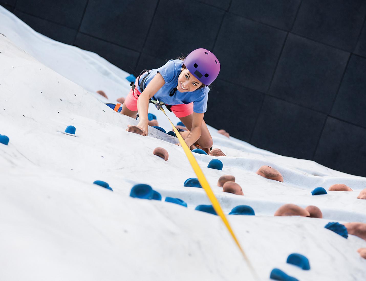 Rock Climbing Wall on Grandeur of the Seas
