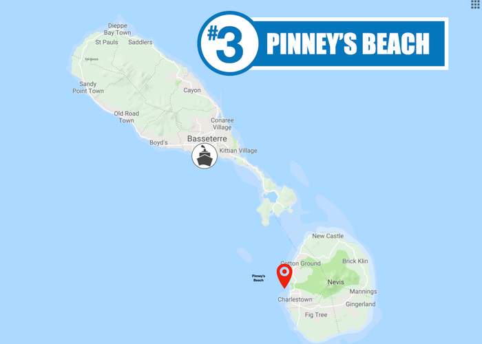 Best Beaches in St Kitts - #3 Pinney's Beach