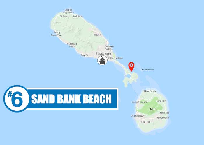 Best Beaches in St Kitts - #6 Sand Bank Beach