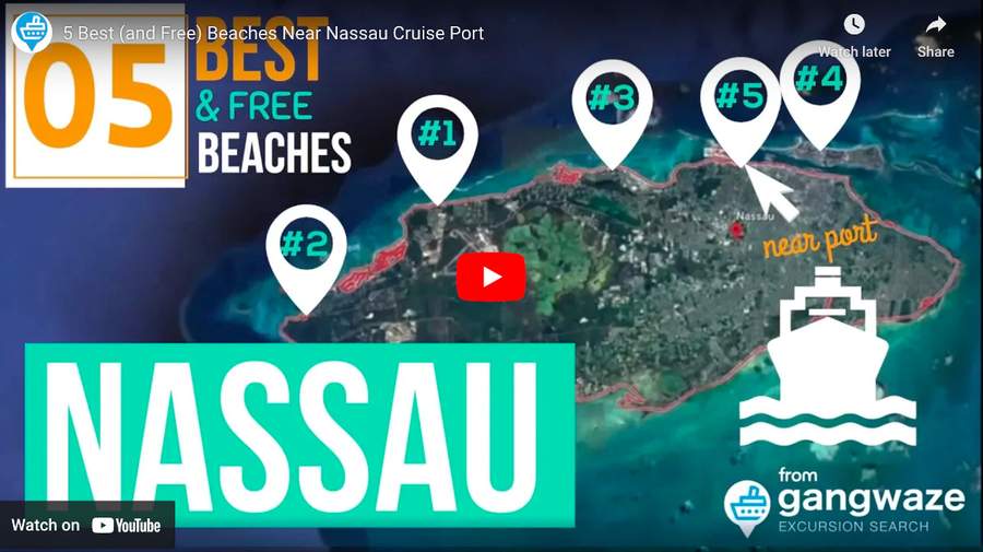 Best Free Beaches Near Nassau Cruise Port Map