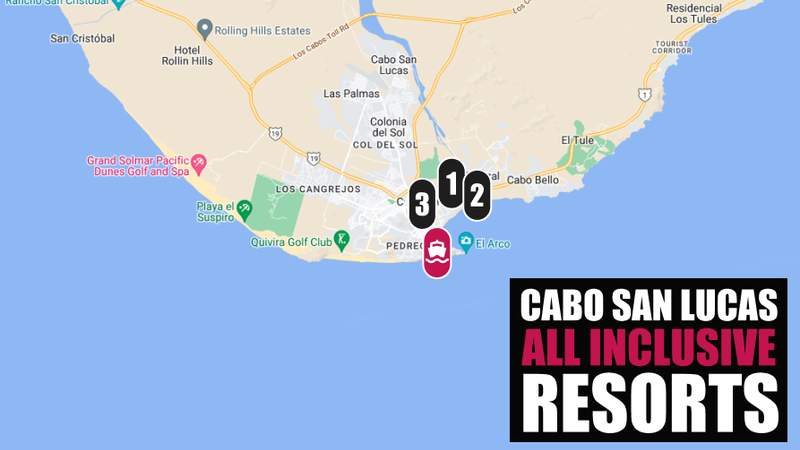 Cabo San Lucas All Inclusive Day Pass Map