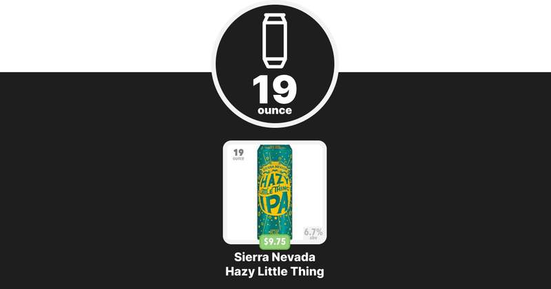 Carnival 19 Ounce Beer Menu Options