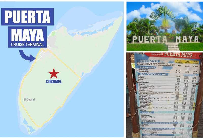 Cozumel Punta Langosta Cruise Terminal Taxi Rates