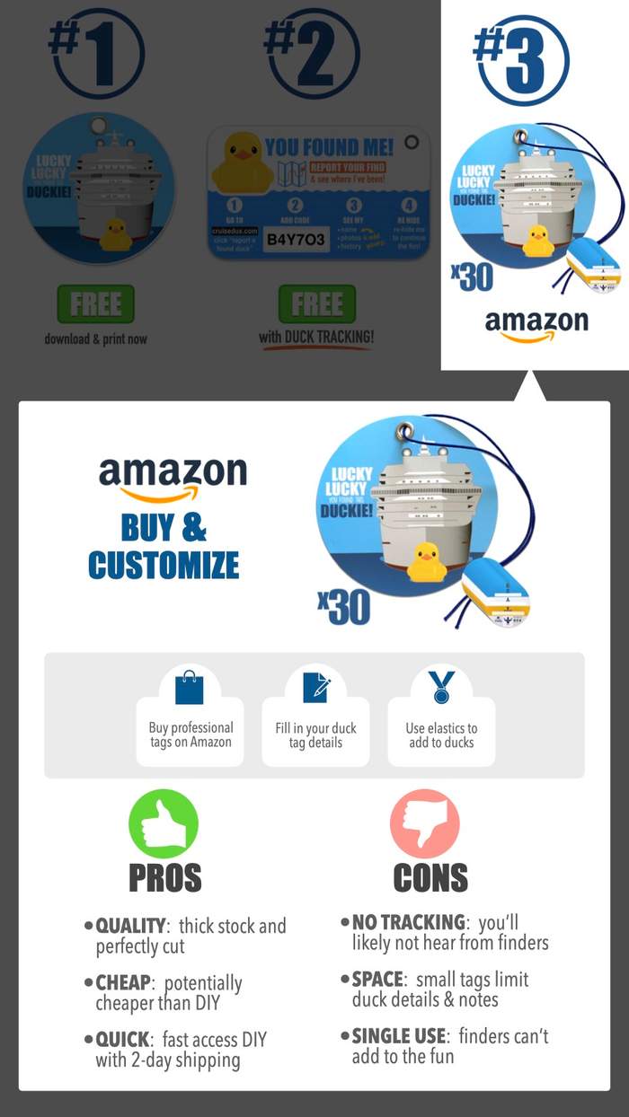 Buy Cruise Duck Tags on Amazon