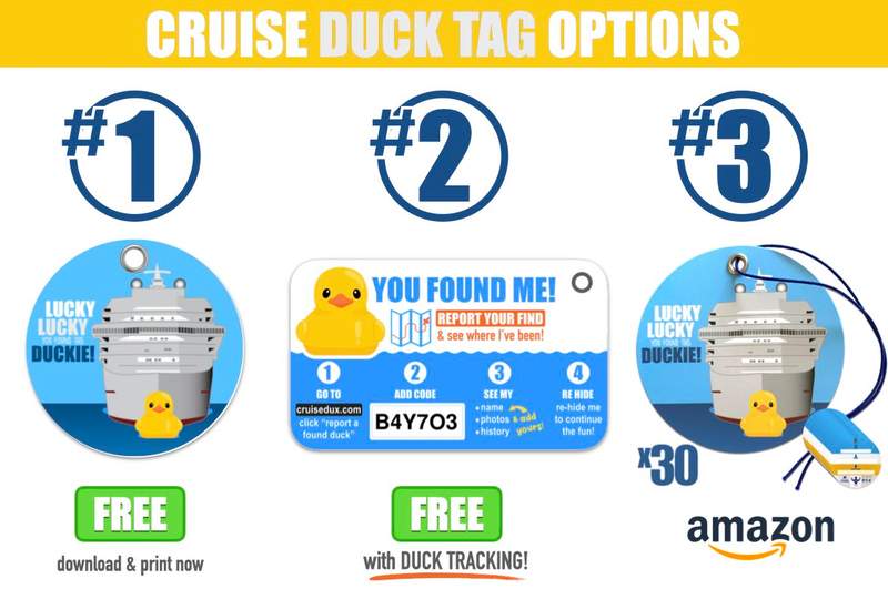 Cruise Duck Tag Three Options