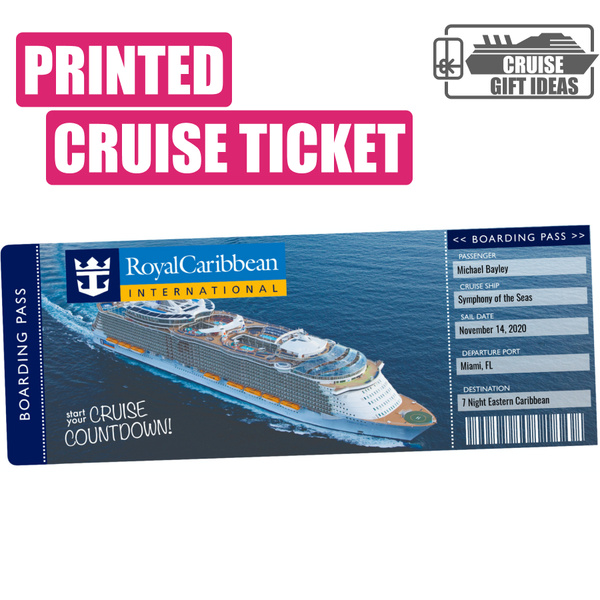 Cruise Gift Idea #2 - Printable Cruise Ticket Cruise Gift Idea #2 - Printable Cruise Ticket