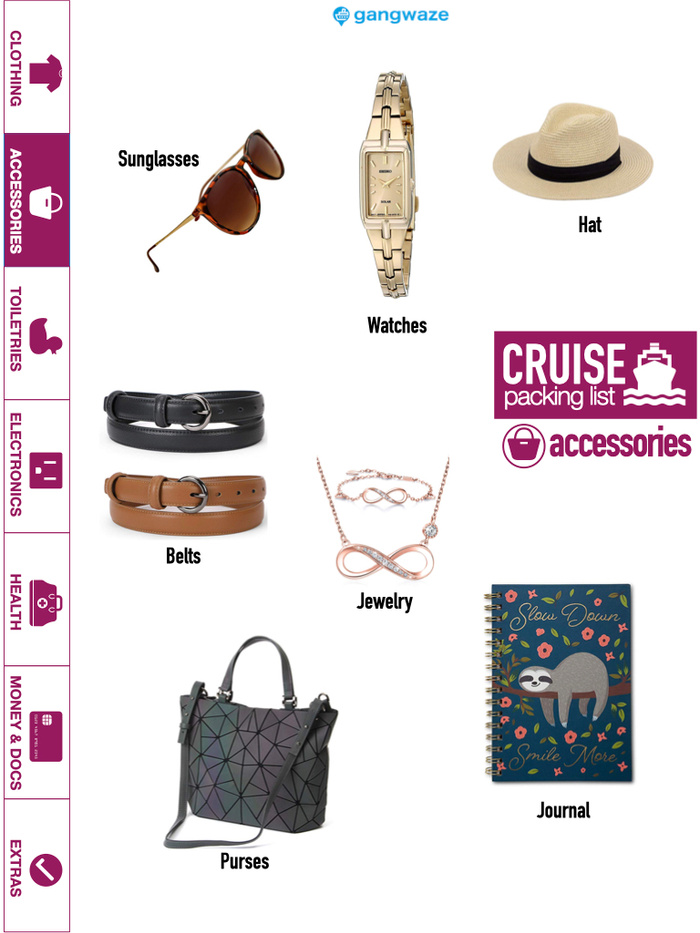 Accessories to Bring on a Cruise Accessories to Bring on a Cruise Checklist Image