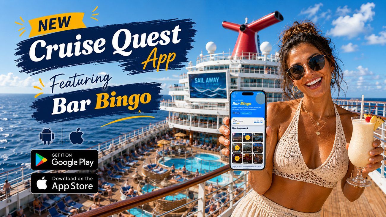NEW Cruise App - Cruise Quest - Featuring Bar Bingo