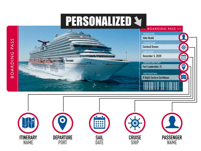 Cruise Ticket Template Customizable Free