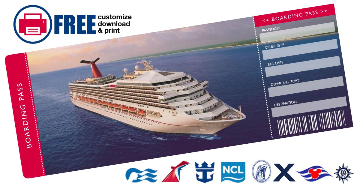 Free Printable Cruise Ticket free-printable-cruise-ticket