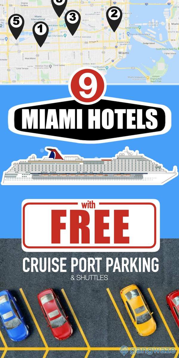 Miami Cruise Port Hotels Miami Cruise Port Hotels with Map
