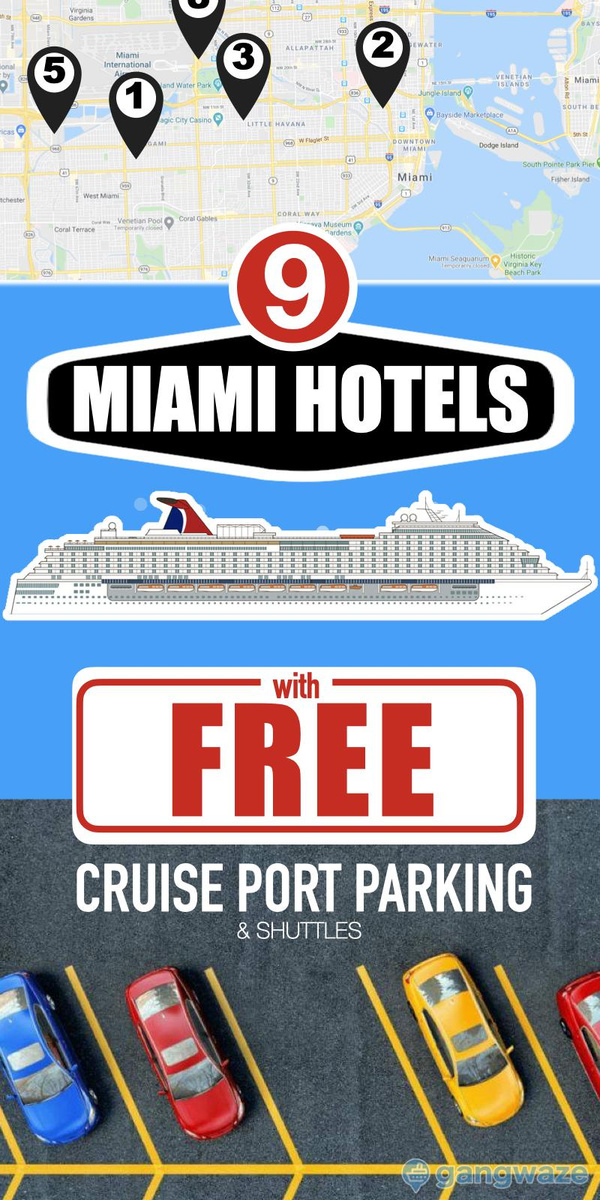 Miami Cruise Port Hotels Miami Cruise Port Hotels with Map