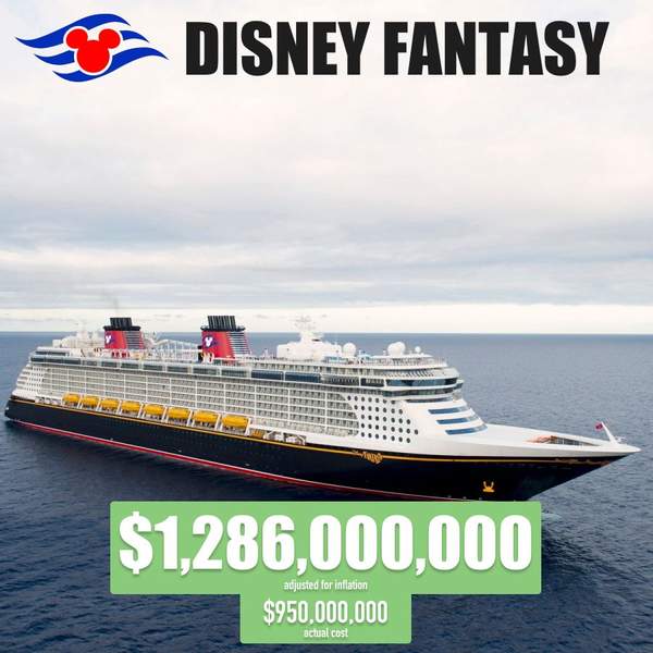 #13 Most Expensive Cruise Ship Disney Fantasy Image with Stats