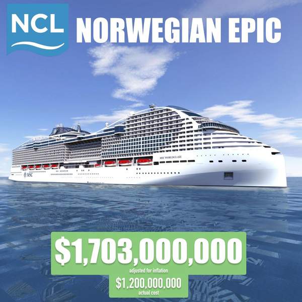 #5 Most Expensive Cruise Ship Norwegian Epic Image with Stats