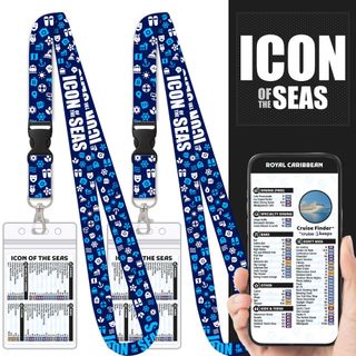 Icon of the Seas Cruise Lanyards & Deck Finder Cards