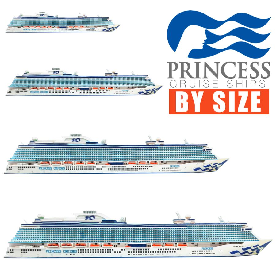 Princess Cruise Ships by Size - Largest to Smallest