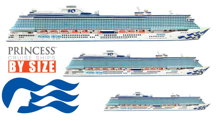 Princess Cruise Ships by Size - Largest to Smallest