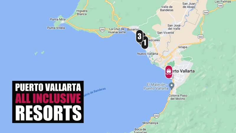 Puerto Vallarta Resort for a Day Pass Map