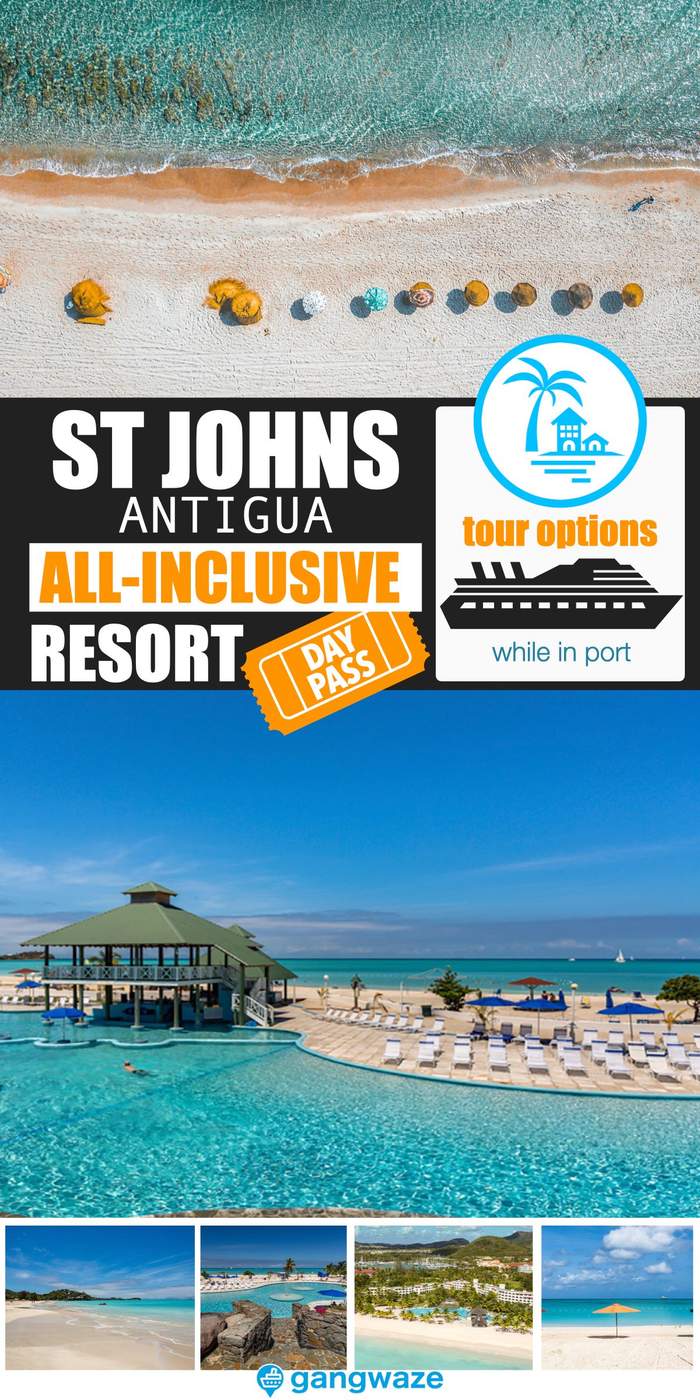 St John's Antigua Cruise Resort for a Day Pass Antigua Cruise Resort for a Day Pass