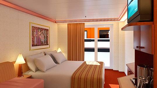 Carnival Legend Interior with Window (obstructed view) Stateroom