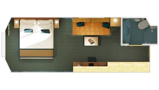 Carnival Sunrise Ocean View (6A) floor plan Carnival Sunrise Ocean View (6A) floor plan