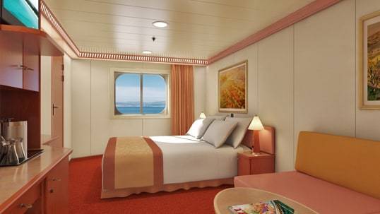 carnival conquest interior ocean view stateroom