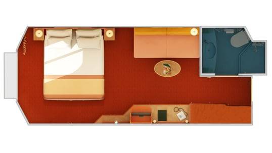 carnival conquest interior ocean view stateroom floor plan