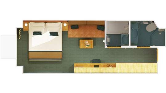 Carnival Firenze Deluxe Ocean View (6M) floor plan Carnival Firenze Deluxe Ocean View (6M) floor plan