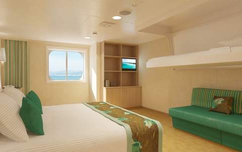 Carnival Splendor Cloud 9 Spa Ocean View (Walkway View) - Accessible (6S) cabin Carnival Splendor Cloud 9 Spa Ocean View (Walkway View) - Accessible (6S) cabin