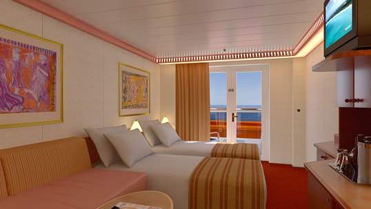 Carnival Legend Balcony (Obstructed View) (7A) cabin