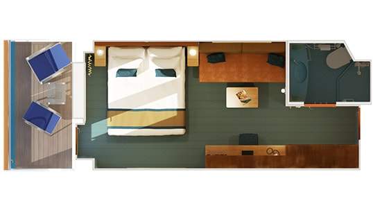 Carnival Firenze Balcony (8C) floor plan Carnival Firenze Balcony (8C) floor plan