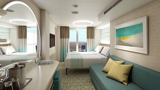 Carnival Celebration Cloud 9 Spa Forward-View Extended Balcony Stateroom