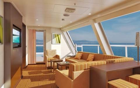 Carnival Splendor Captain's Suite (CS) living area