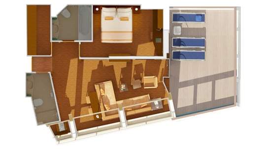 Carnival Splendor Captain's Suite (CS) floor plan Carnival Splendor Captain's Suite (CS) floor plan